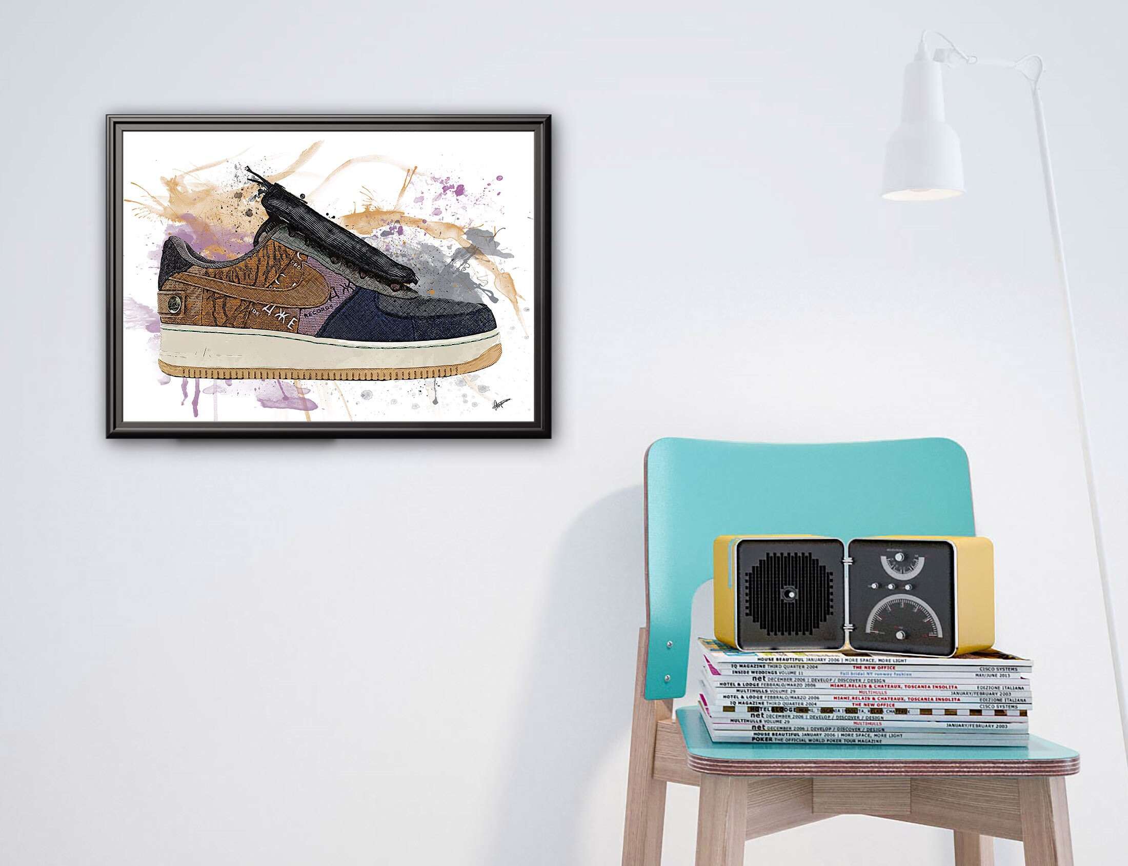 travis scott air force 1 cactus jack outfit