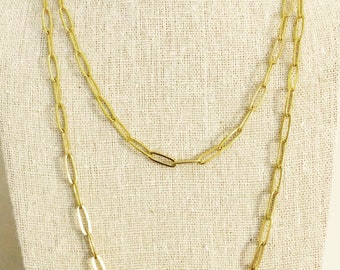 Premier Designs GOLD RUSH Necklace Four-Strand 18” Brass Plated