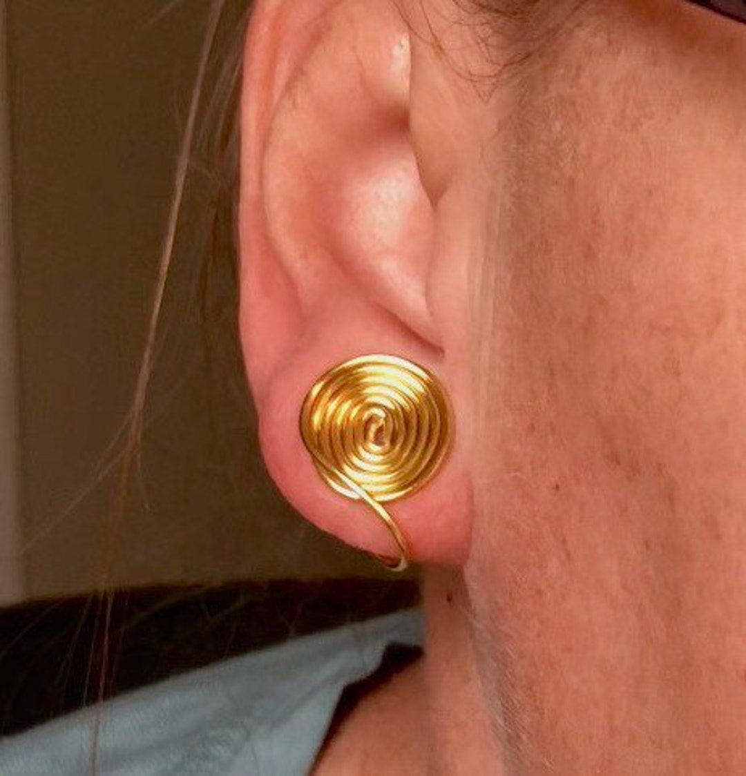 Gold Keloid Pressure Earring Keloid Cartilage Earring Keloid Conch