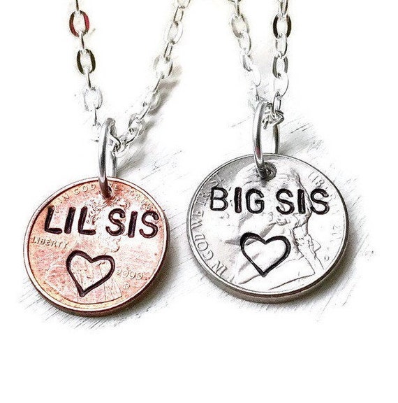 big sister little brother necklace