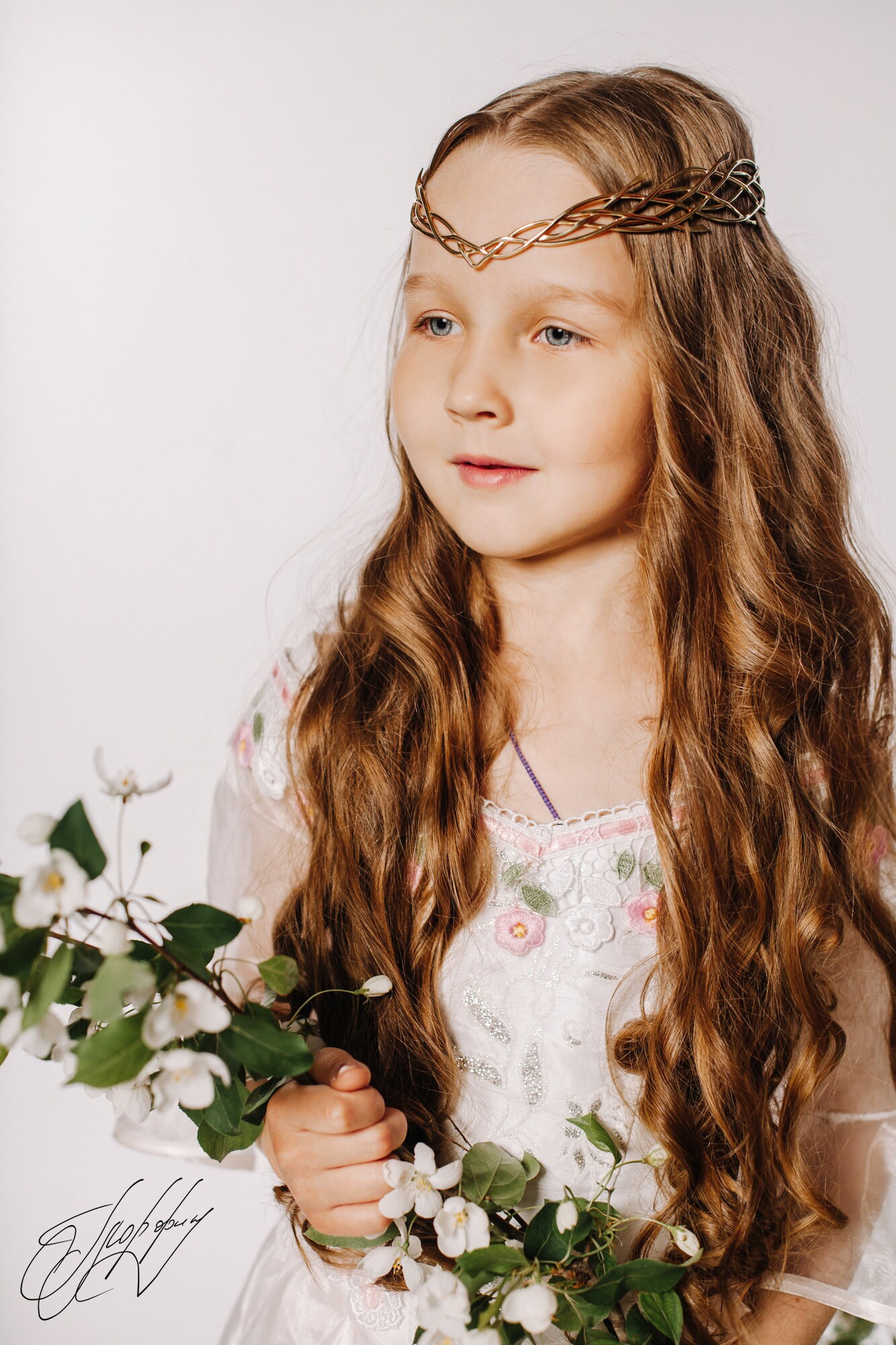 Wedding Diadem Bridal Elven Tiara Elven Crown Bridal Etsy