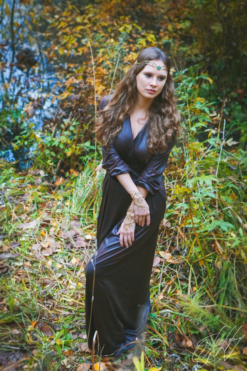 Fairy Elven Crown Bridal Headpiece Tiara Elvish Wedding Diadem Etsy