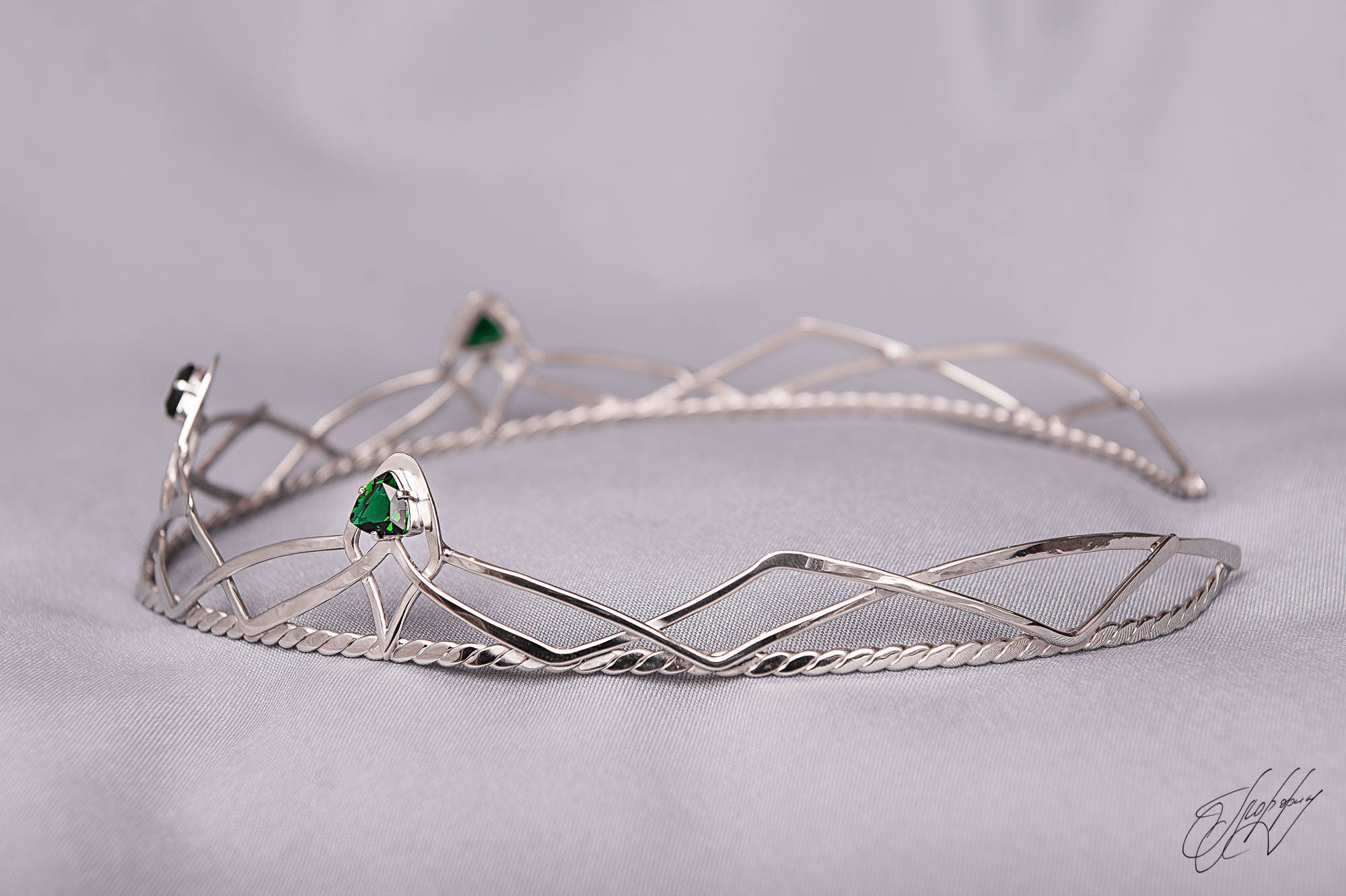 Fairy Elven Crown Silver Bridal Diadem Celtic Circlet | Etsy