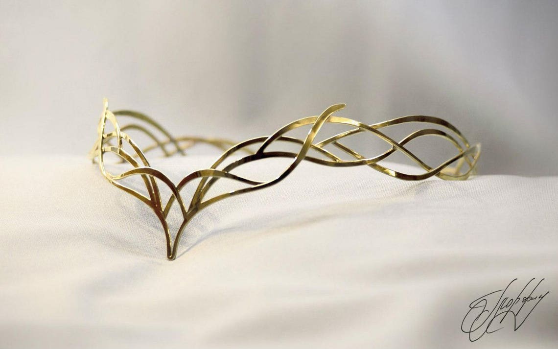 Мale elven tiara elven king Elven crown diadem Elrond Etsy