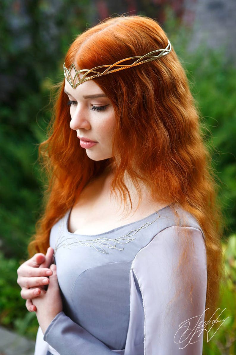 Tiara for Wedding Bride Tiara Elven Crown Elven Headpiece Etsy