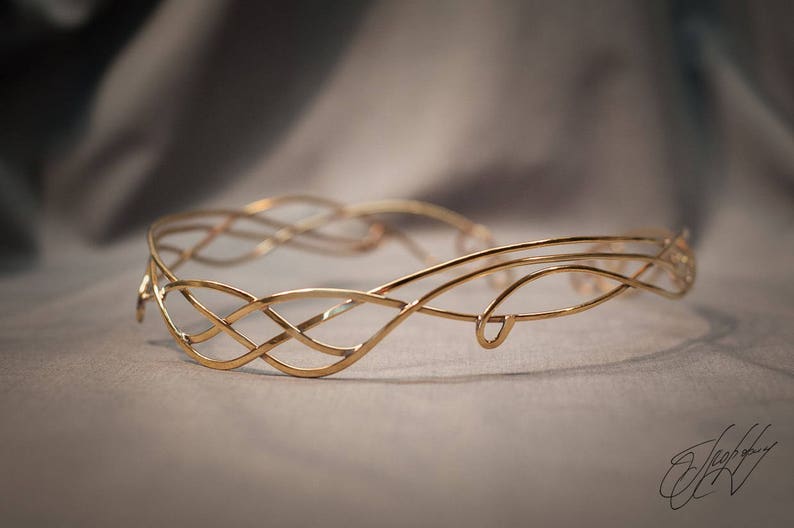 Elfish accessory -Elven circlet Elven crown Elven diadem Jewelry Diadem Wedding tiara fantasy wedding Elrond Elf jewelry