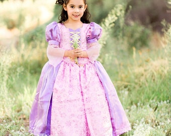 Rapunzel Dress / TANGLED DRESS / Deluxe princess Costume