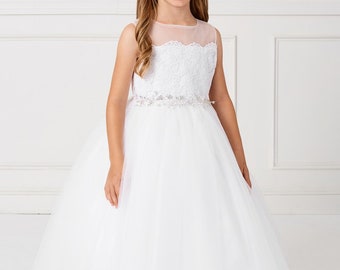 First communion dress/ baptism /Flower girl Dress / tulle dress / wedding flower girl dress / Ball gown dress