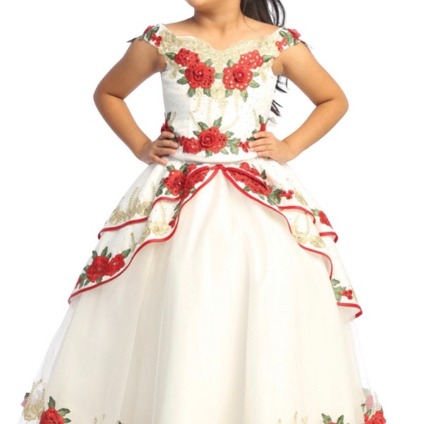 Charro girl dress / vestido mexicano /