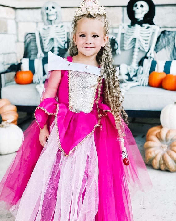 HAWEE Girls Princess Dress Fancy Aurora Costume for Halloween Christmas  Birthday Party - Walmart.com