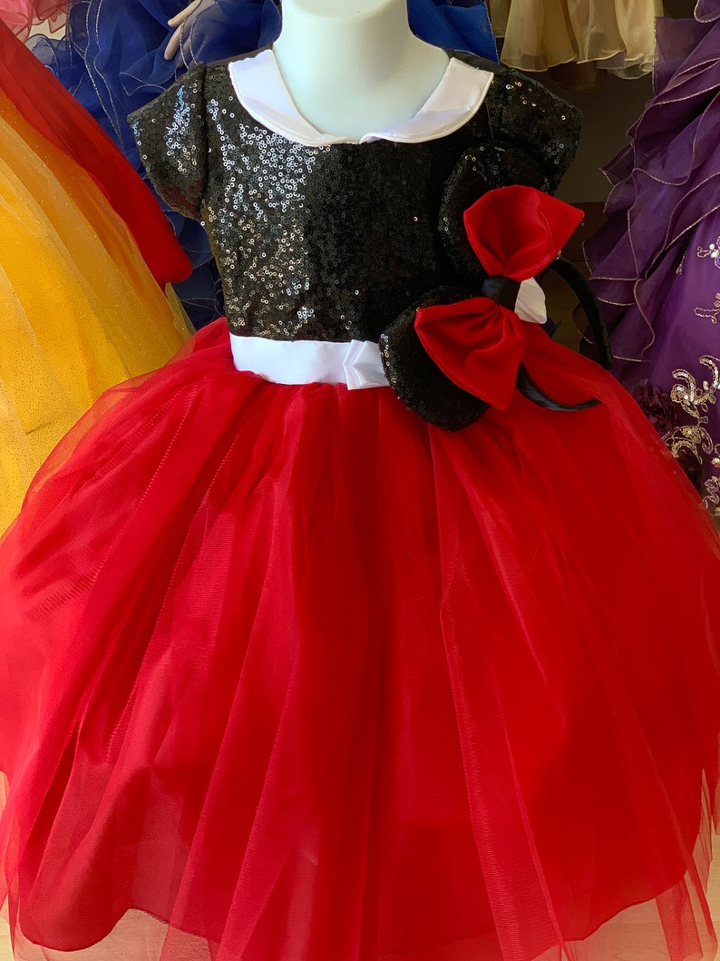 Red or Pink Mouse Dress - Etsy