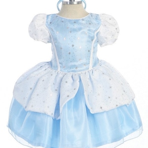 Cinderella Dress 4 piece set with detachable Ribbon pin image 8