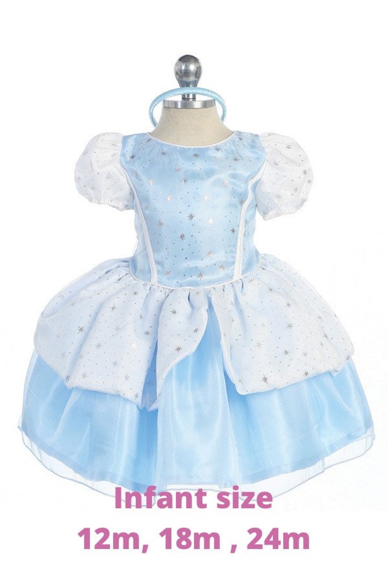 Cinderella Dress 4 piece set with detachable Ribbon pin image 8