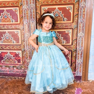 Vestido dela princesa jazmin hotsell