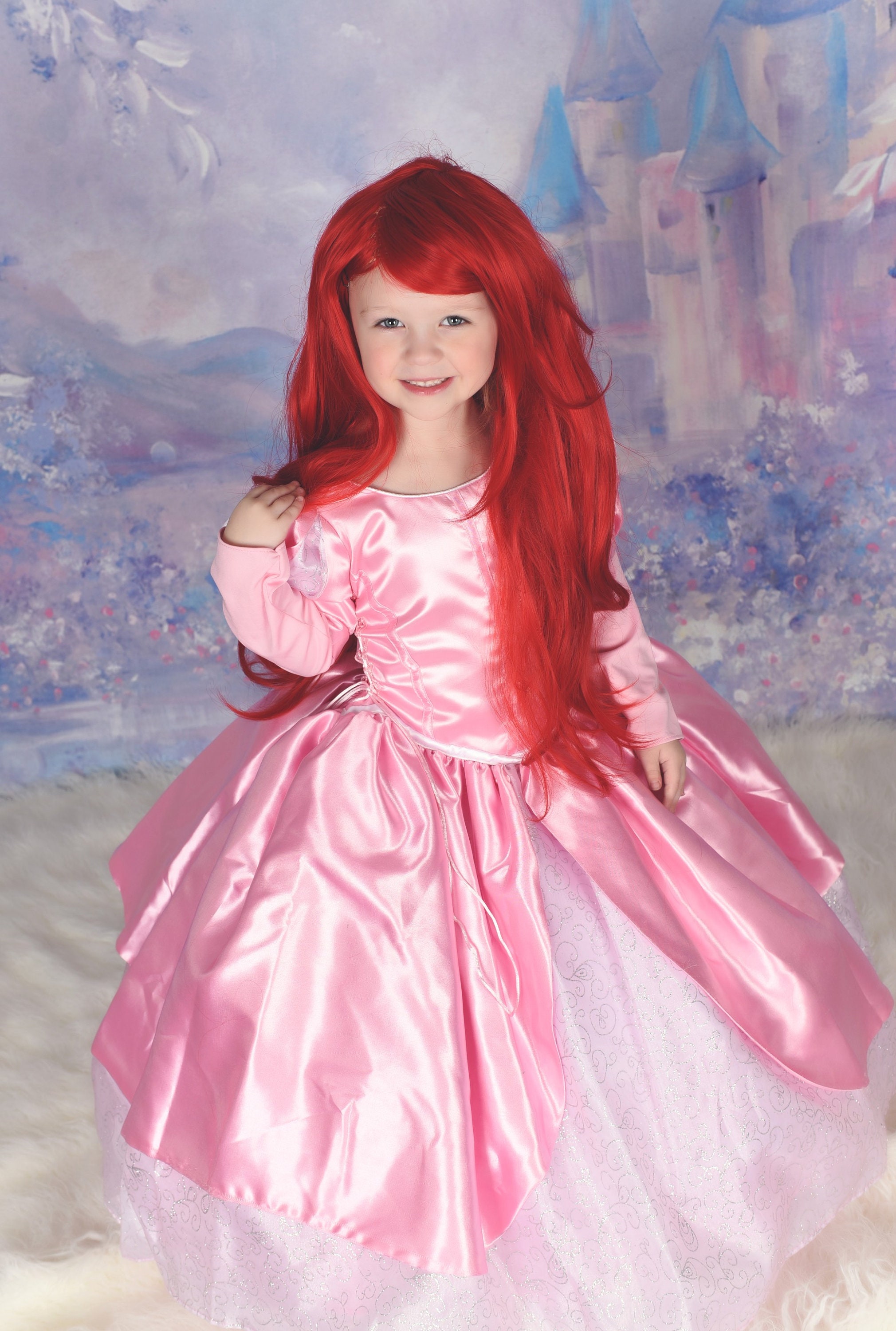 little mermaid pink dress