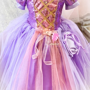 Rapunzel Dress / TANGLED DRESS / Deluxe Princess Costume/ 4 Piece/ Best ...
