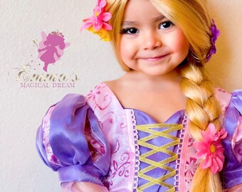 Rapunzel Dress / TANGLED DRESS / Deluxe princess Costume