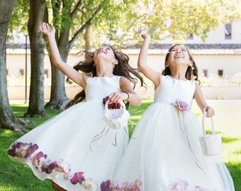 Flower petal / Flower girl dress