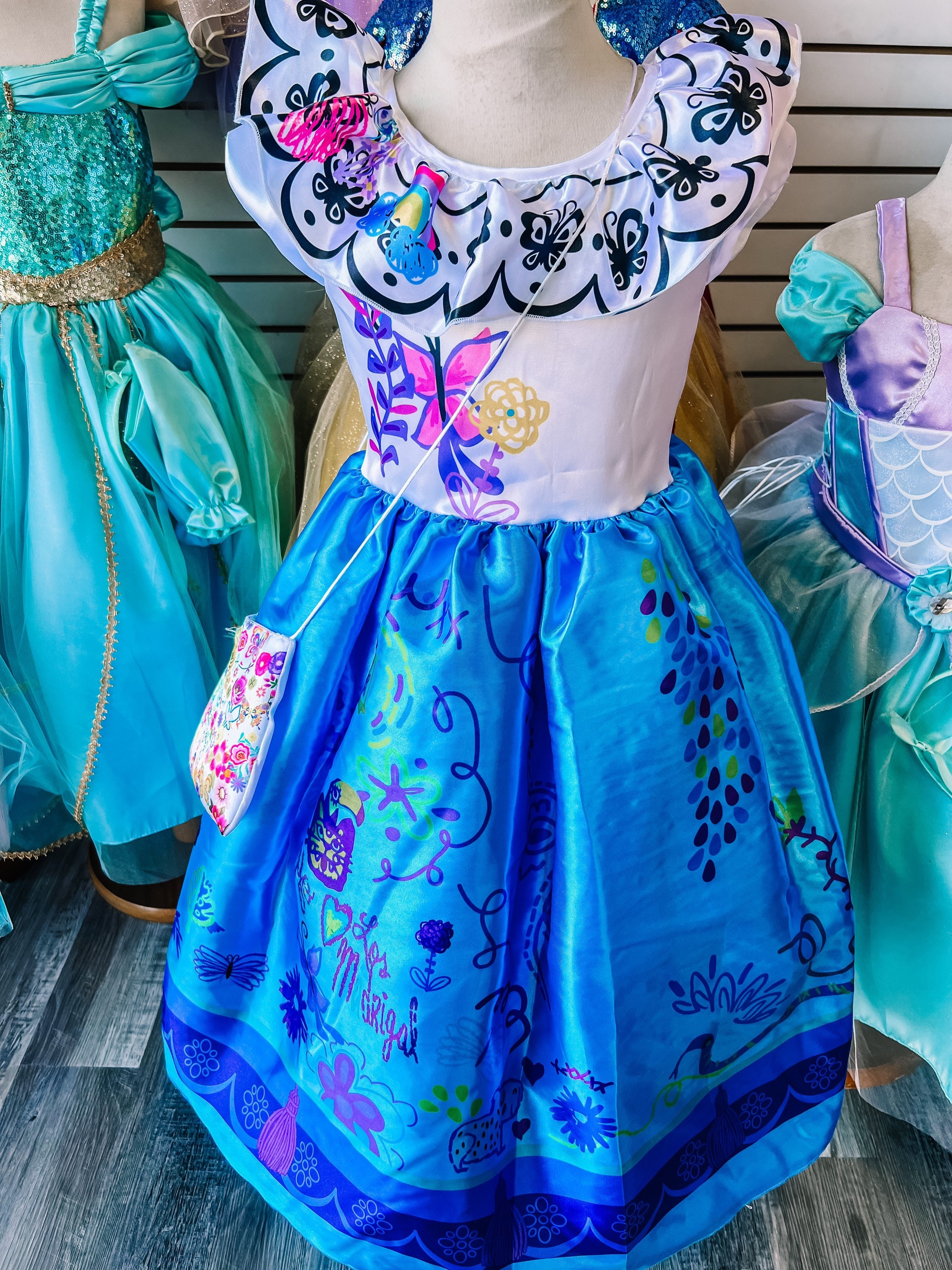 Disney Encanto Isabella filles Costume princesse robe ensemble