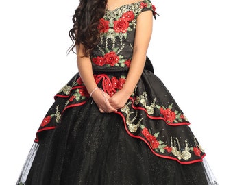 Charro girl dress / vestido mexicano /