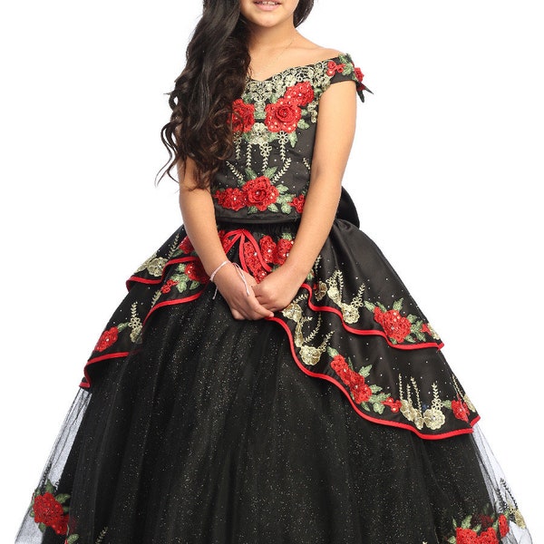 Charro girl dress / vestido mexicano /