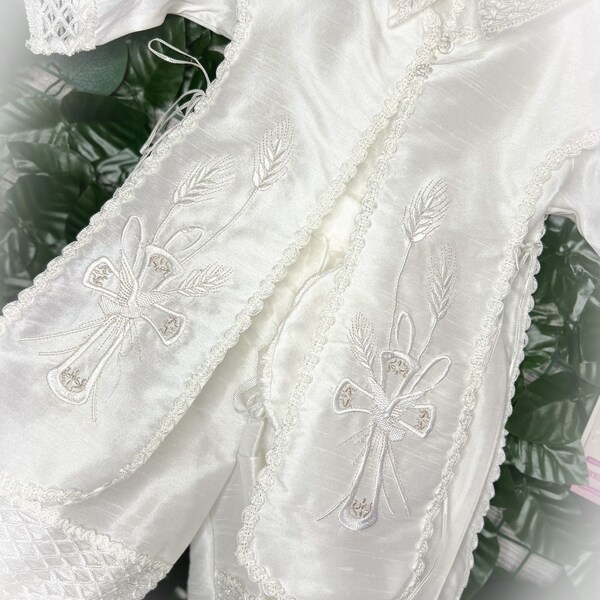 Baby Boy baptism outfit / christening outfit only 2 available