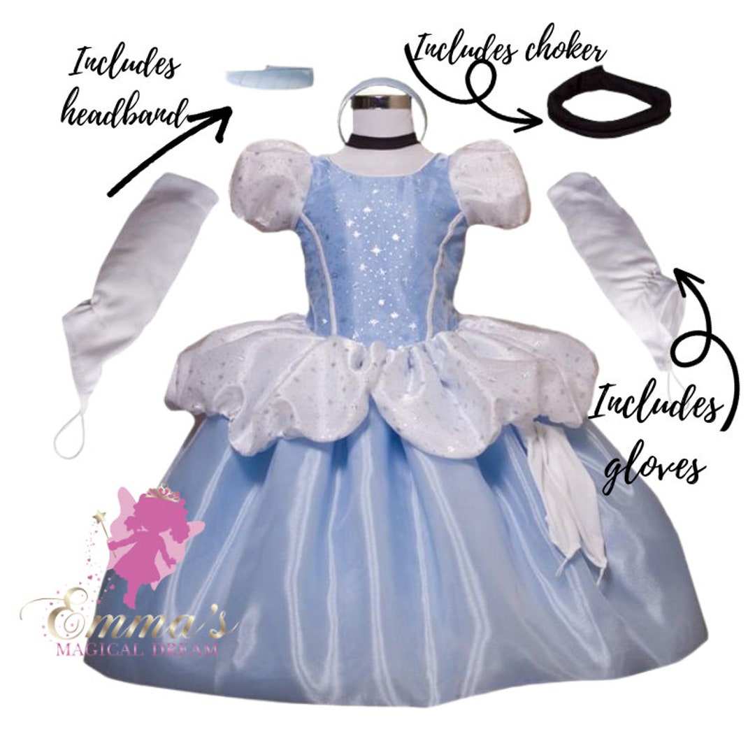 Cinderella Dress 4 Piece Set Includes Gloves - Etsy
