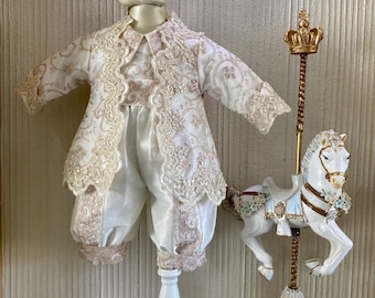Baby Boy Elegant Christening outfit whole set/ paquete completo