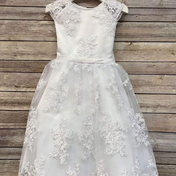 Flower girl/ holy communion dress tea length