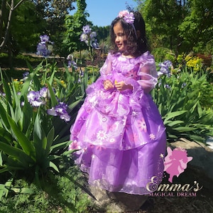  gaoxing Women Isabella Costume Dress Adult Size Purple