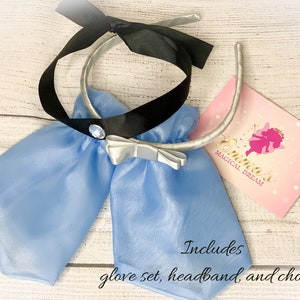 Cinderella Dress 4 piece set with detachable Ribbon pin image 3