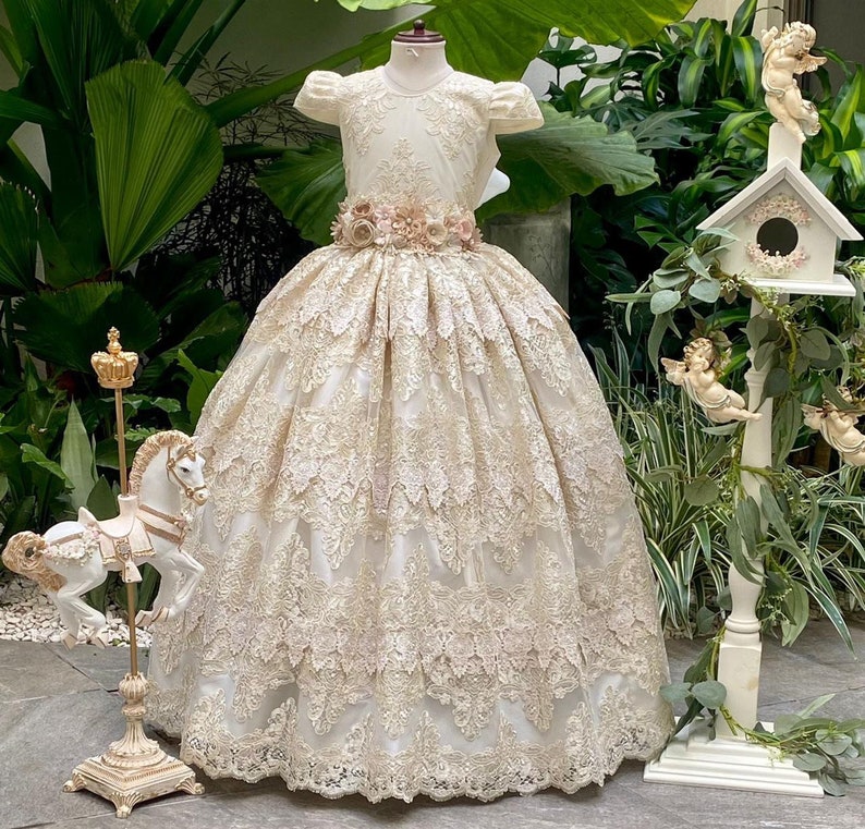 First Communion Dress / Primera Comunión / Vestido De Primera Etsy