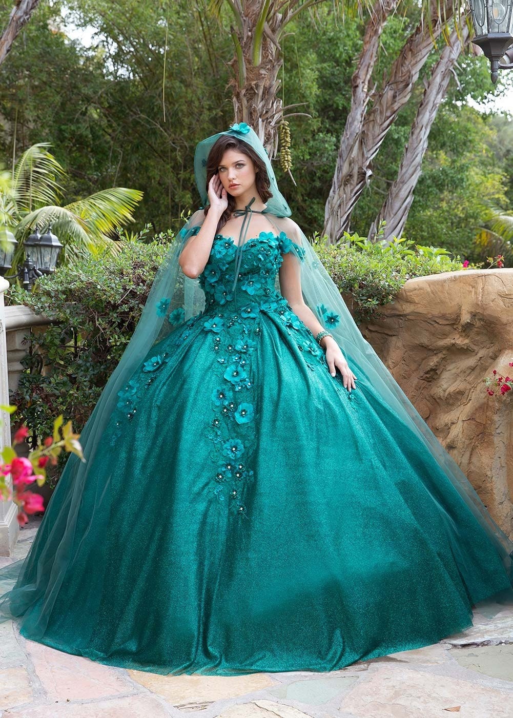 Fancy Beautiful Prom Dress Mint Green Girls Ball Gown Quinceanera