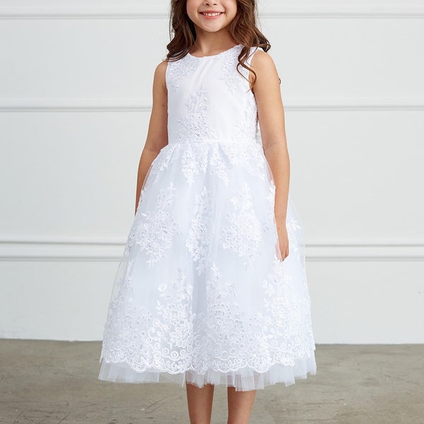 Robe de première communion / bouquetière / différentes couleurs disponibles