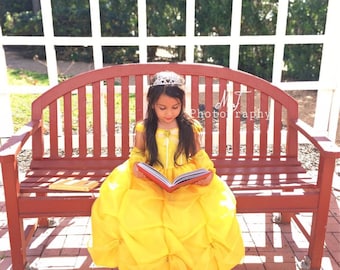 Princess belle dress, Beauty and the beast, princess Belle, Belle party , Beauty and the Beast birthday, Belle costume