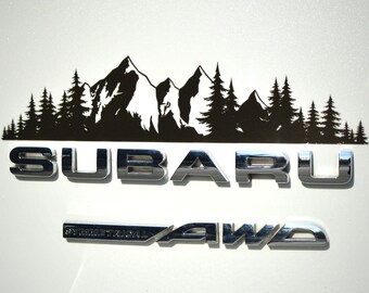 Subaru Mountain With Trees Badge Decal Crosstrek Badge Mountain Decal Crosstrek Mountain With Tree Decal Subaru Decal Mountain Decal Bumper Stickers Paper Party Supplies Efp Osteology Org