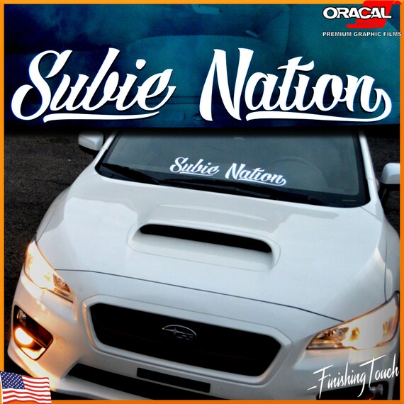 Subieflow JDM Vinyl Sticker Cut-Out Vinyl Decal for vehicle window or bumper