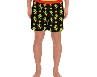 Rastaman Men Shorts - Rasta Lion Pattern - All Over Print