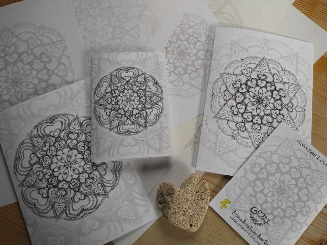 Handcrafted Mandala Art Envelope 44