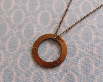 Ring of Love Pendant Necklace