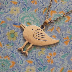 Quirky Seagull Pendant Necklace