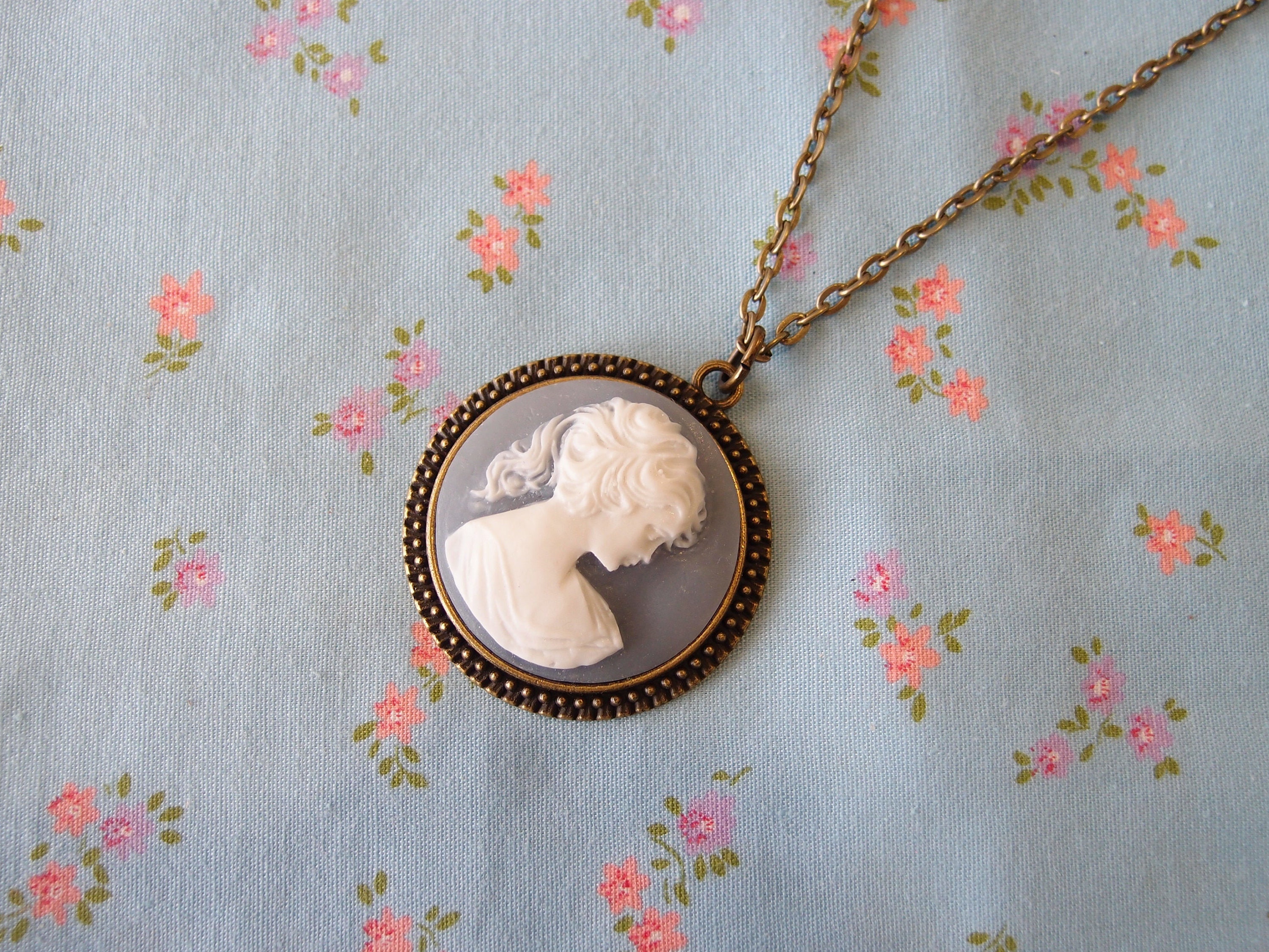 ネックレス・ペンダント Brass Plate Med Cameo Necklace Brass Plate Med Cameo Necklace - Bracelets
