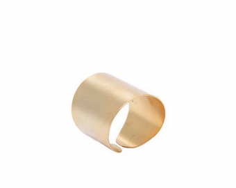Gold Tube Ring, Statement Black ring, , Silver oxide Ring, Rose Gold Ring, large ring, Tube Ring, Unisex Ring, Adjustable ring, Band ring