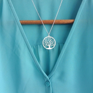 Gold Tree  Necklace, Gold Plated Necklace, Tree Pendant, Petite Necklace, Nature Necklace, Bridesmaid gift, Wedding Present, Tree of life