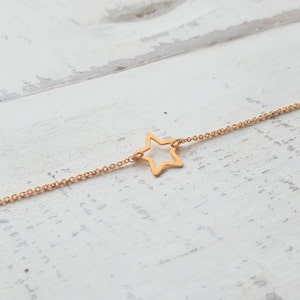 Star Bracelet, Star Jewelry, Charm Bracelet, Dainty Bracelet