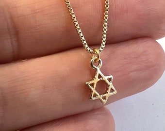 Tiny Star of David MAN and WOMAN Necklace Magen David Necklace