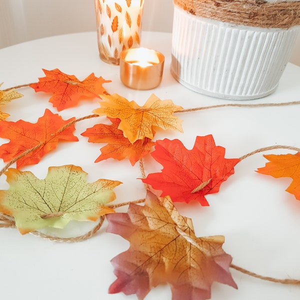 Autumn Leaf String Garland | Autumn Leaves | Autumn Garland | Autumn Bunting | Fall Decor | Autumn decor | Halloween Decor | Autumn | Leaves