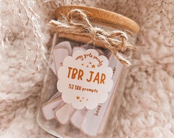 TBR Jar with 52 Reading Prompt Cards