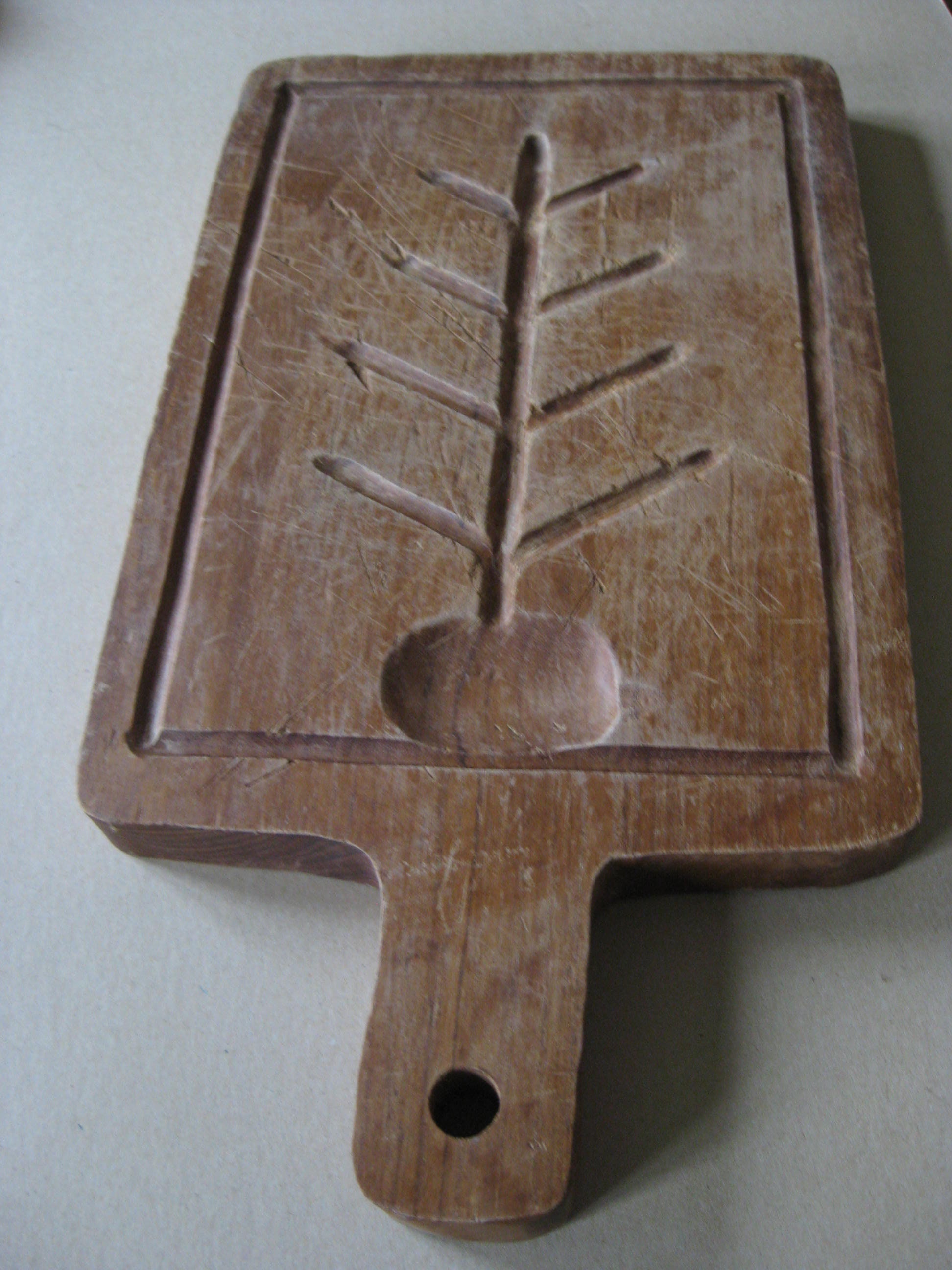 Planche à Découper en Bois Français Vintage, Planche Découper.