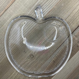 Hazel Atlas Orchard Blossom Apple Snack Plate Set